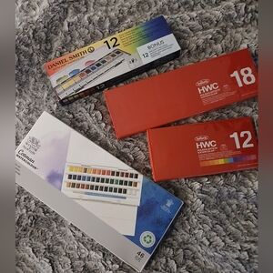 Holbein, Cotman, Daniels Smith Watercolor Sets